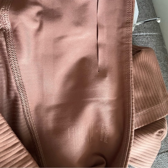 Girlfriend Collection Compressive Ribbed High Rise Leggings Rye 28.5" - Picture 8 of 9